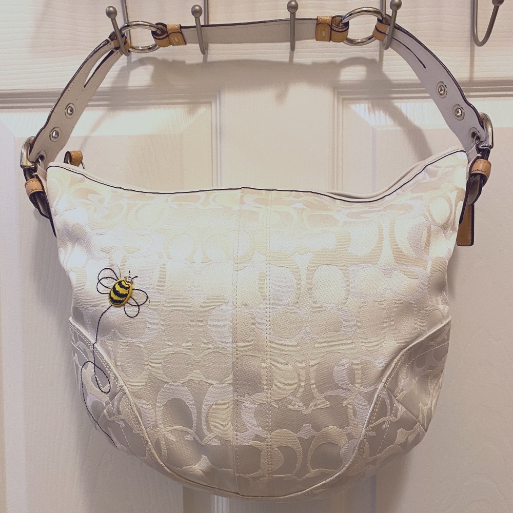 Coach Purse with Bumble Bee